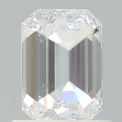 Diament laboratoryjny bezbarwny szlif szmaragdowy, 1.02ct, VVS2, D, IGI LG578337142