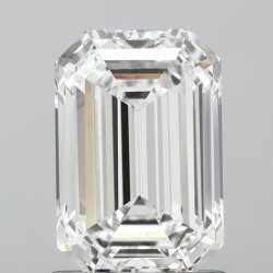 Diament laboratoryjny bezbarwny szlif szmaragdowy, 1.55ct, VVS2, D, IGI LG607335906