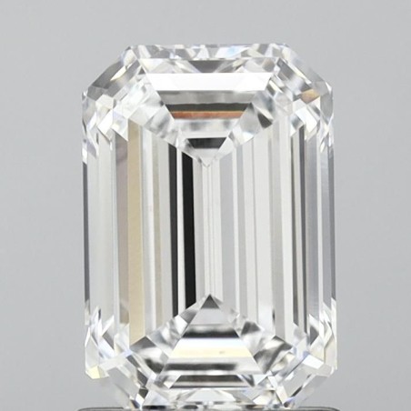 Diament laboratoryjny bezbarwny szlif szmaragdowy, 1.55ct, VVS2, D, IGI LG607335906