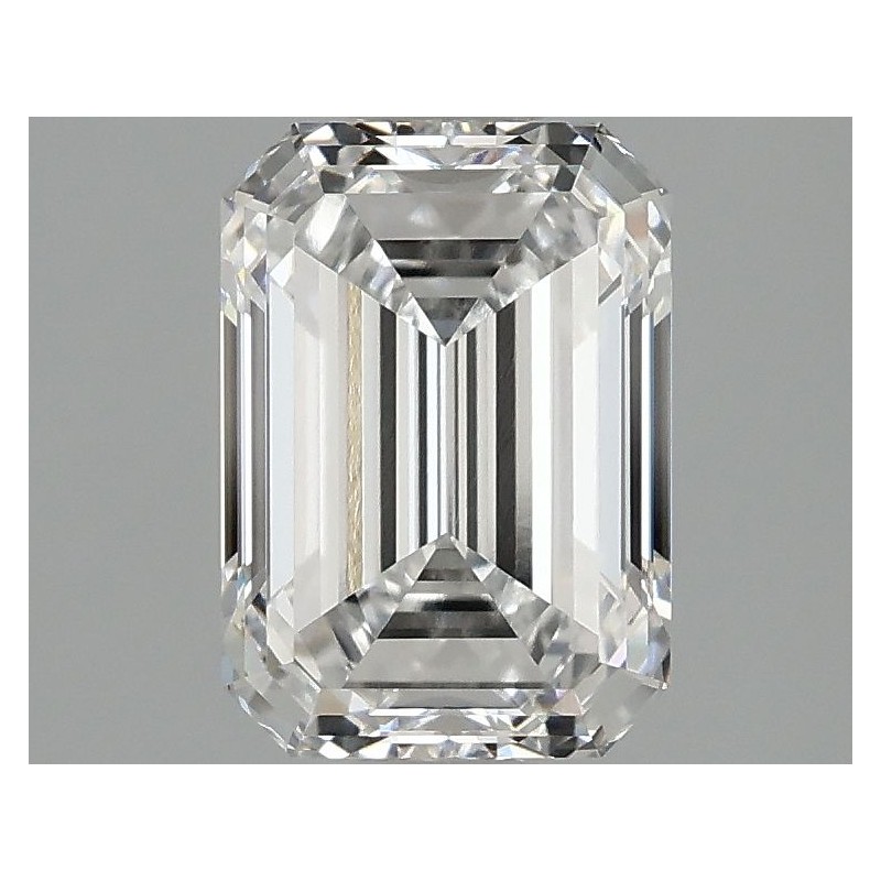 Diament laboratoryjny bezbarwny szlif szmaragdowy, 2.1ct, VVS2, E, IGI LG669410564