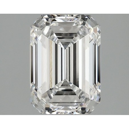 Diament laboratoryjny bezbarwny szlif szmaragdowy, 2.1ct, VVS2, E, IGI LG669410564