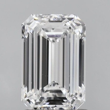 Diament laboratoryjny bezbarwny szlif szmaragdowy, 1.37ct, VVS2, D, IGI LG607335918