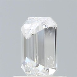 Diament laboratoryjny bezbarwny szlif szmaragdowy, 1ct, VVS2, D, IGI LG581330808