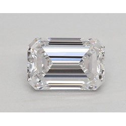 Diament laboratoryjny bezbarwny szlif szmaragdowy, 0.9ct, VVS2, D, IGI LG752502668