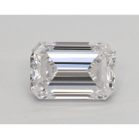 Diament laboratoryjny bezbarwny szlif szmaragdowy, 0.9ct, VVS2, D, IGI LG752502668