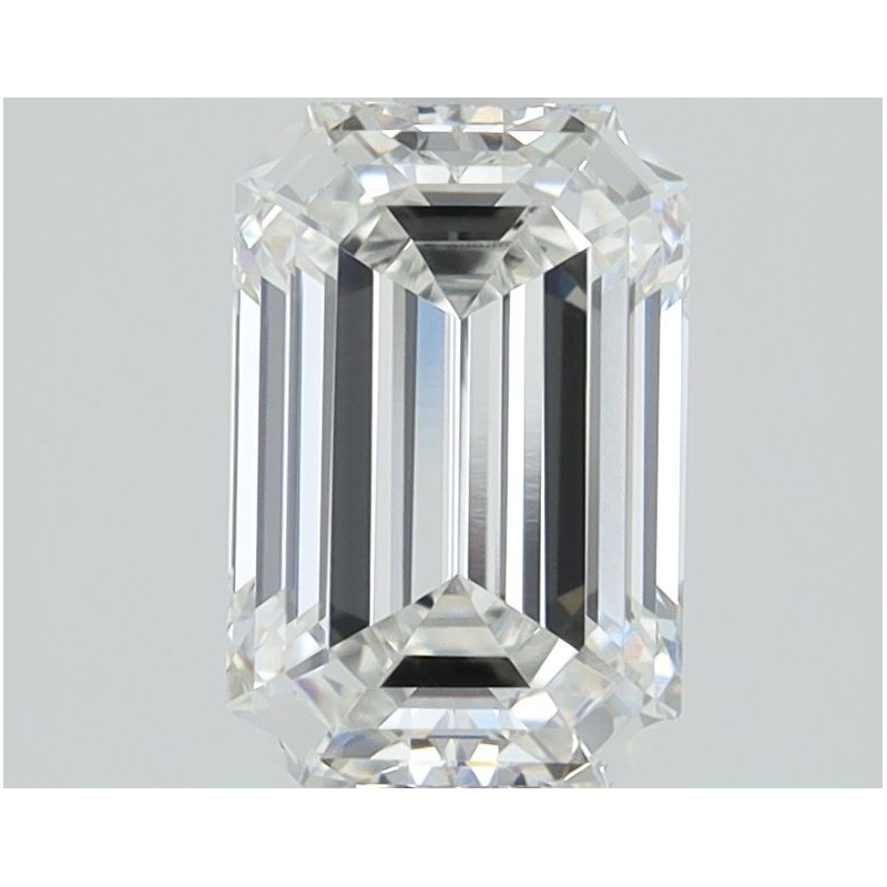 Diament laboratoryjny bezbarwny szlif szmaragdowy, 1.58ct, VVS1, E, IGI LG678598448