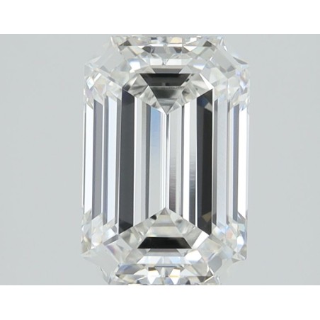 Diament laboratoryjny bezbarwny szlif szmaragdowy, 1.58ct, VVS1, E, IGI LG678598448