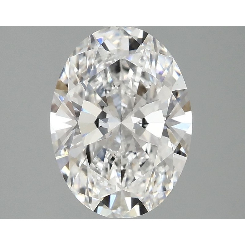 Diament laboratoryjny bezbarwny szlif owalny, 2.1ct, VVS2, D, IGI LG750597786