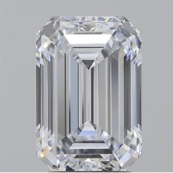 Diament laboratoryjny bezbarwny szlif szmaragdowy, 2.59ct, IF, E, IGI LG722551197