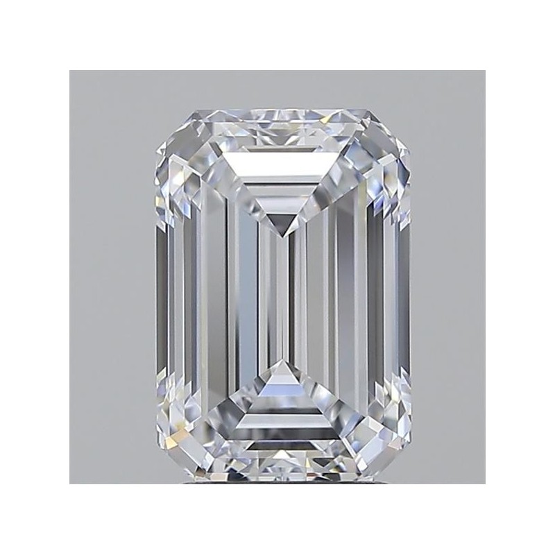 Diament laboratoryjny bezbarwny szlif szmaragdowy, 2.59ct, IF, E, IGI LG722551197