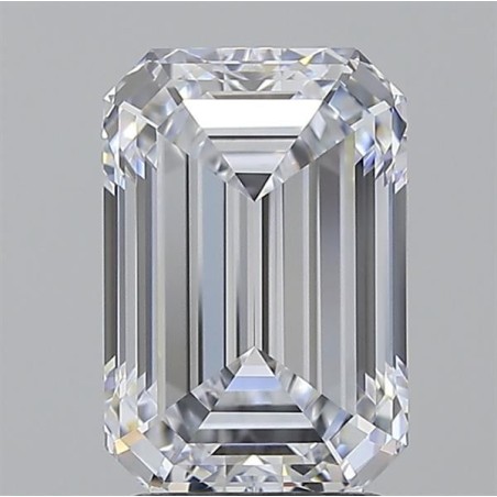 Diament laboratoryjny bezbarwny szlif szmaragdowy, 2.59ct, IF, E, IGI LG722551197