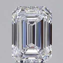 Diament laboratoryjny bezbarwny szlif szmaragdowy, 2.54ct, IF, E, IGI LG723533487