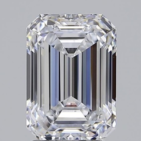 Diament laboratoryjny bezbarwny szlif szmaragdowy, 2.54ct, IF, E, IGI LG723533487