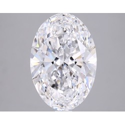 Diament laboratoryjny bezbarwny szlif owalny, 2.5ct, IF, D, IGI LG727505461