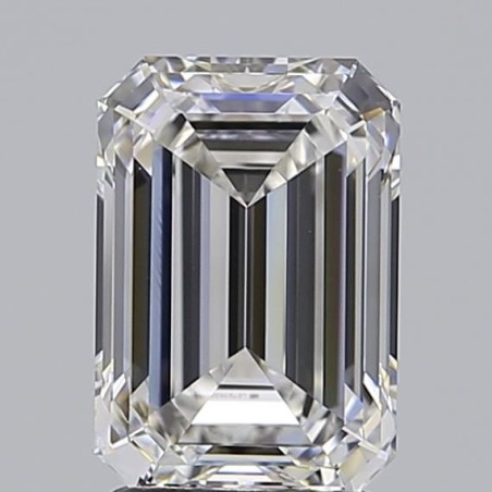 Diament laboratoryjny bezbarwny szlif szmaragdowy, 2.52ct, IF, E, IGI LG723533483