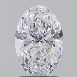 Diament laboratoryjny bezbarwny szlif owalny, 1.27ct, IF, D, IGI LG735593190
