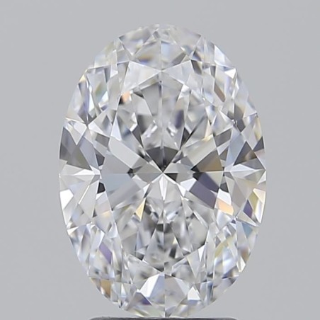 Diament laboratoryjny bezbarwny szlif owalny, 2.53ct, IF, D, IGI LG735568355