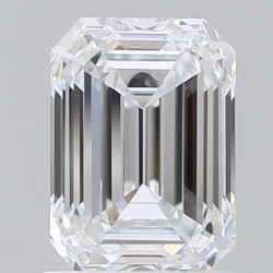 Diament laboratoryjny bezbarwny szlif szmaragdowy, 1.53ct, VVS2, E, IGI LG516276619