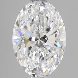 Diament laboratoryjny bezbarwny szlif owalny, 2.07ct, IF, D, IGI LG740505937