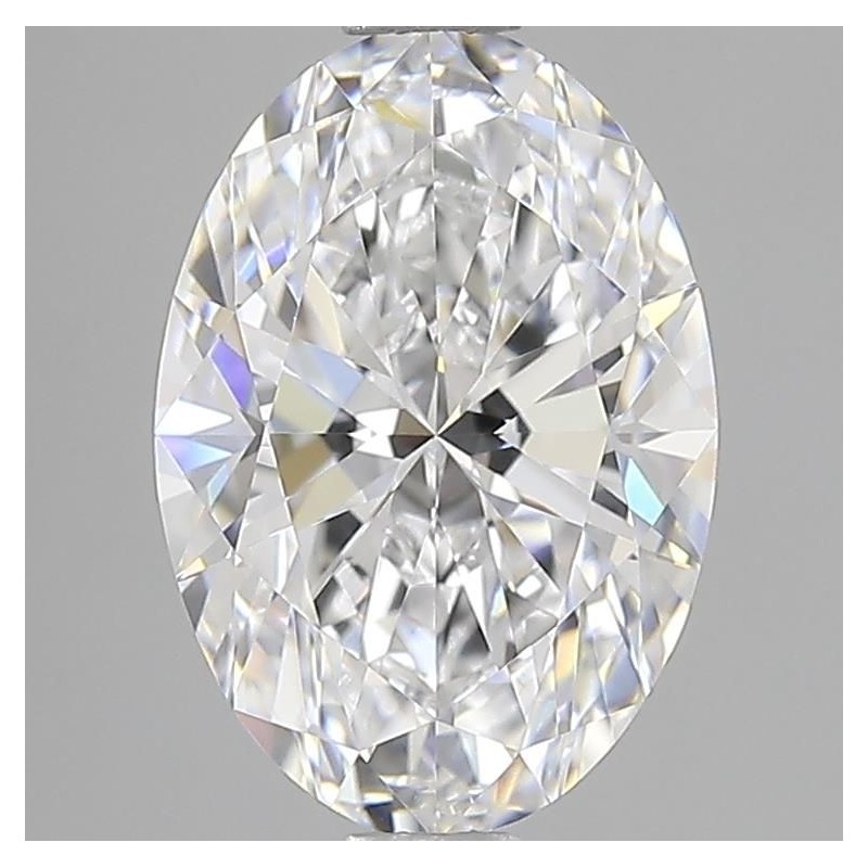 Diament laboratoryjny bezbarwny szlif owalny, 2.07ct, IF, D, IGI LG740505937