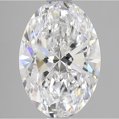 Diament laboratoryjny bezbarwny szlif owalny, 2.07ct, IF, D, IGI LG740505937