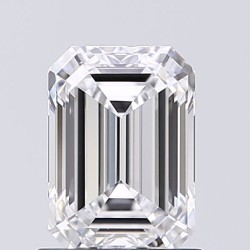 Diament laboratoryjny bezbarwny szlif szmaragdowy, 1.01ct, VVS2, D, IGI LG626492732