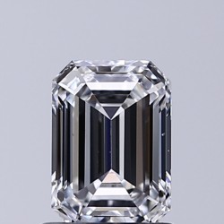 Diament laboratoryjny bezbarwny szlif szmaragdowy, 1ct, IF, E, IGI LG559284035