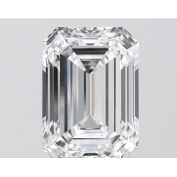 Diament laboratoryjny bezbarwny szlif szmaragdowy, 2.01ct, VVS2, E, IGI LG747528457