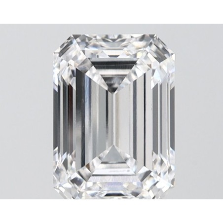 Diament laboratoryjny bezbarwny szlif szmaragdowy, 2.01ct, VVS2, E, IGI LG747528457