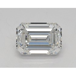 Diament laboratoryjny bezbarwny szlif szmaragdowy, 1.53ct, VVS1, D, IGI LG678534970