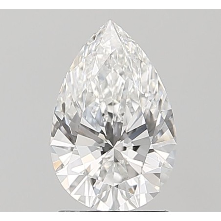 Diament laboratoryjny bezbarwny szlif gruszkowy, 1.58ct, VVS2, E, IGI LG694562885