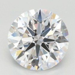 Diament laboratoryjny bezbarwny szlif okrągły, 3ct, VVS1, D, IGI LG695505110