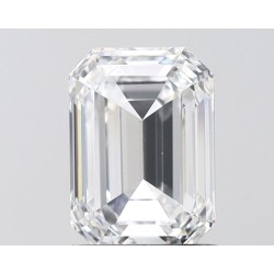 Diament laboratoryjny bezbarwny szlif szmaragdowy, 1.5ct, VVS2, D, IGI LG747528443