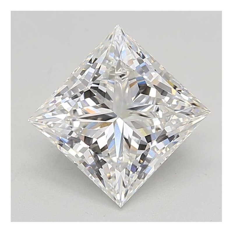 Diament laboratoryjny bezbarwny szlif princess, 2.6ct, VVS2, F, GIA 2487064585