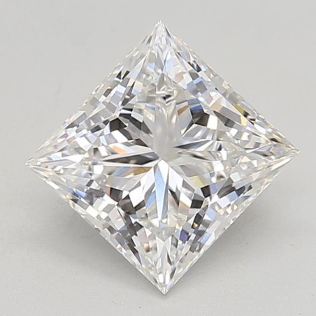 Diament laboratoryjny bezbarwny szlif princess, 2.6ct, VVS2, F, GIA 2487064585