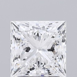 Diament laboratoryjny bezbarwny szlif princess, 2.07ct, VVS2, D, IGI LG743589738