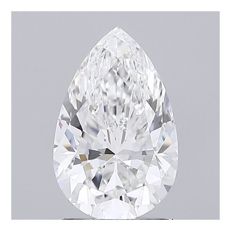 Diament laboratoryjny bezbarwny szlif gruszkowy, 1.57ct, VVS2, E, IGI LG623474762