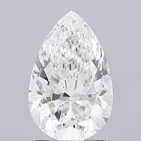 Diament laboratoryjny bezbarwny szlif gruszkowy, 1.57ct, VVS2, E, IGI LG623474762