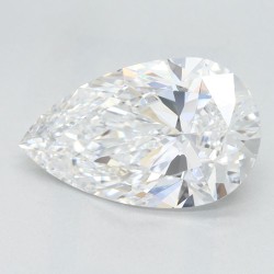 Diament laboratoryjny bezbarwny szlif gruszkowy, 2.03ct, VVS1, D, GIA 1497579541