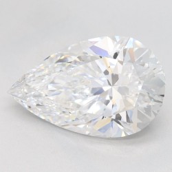 Diament laboratoryjny bezbarwny szlif gruszkowy, 2.28ct, VVS1, D, GIA 6491690880