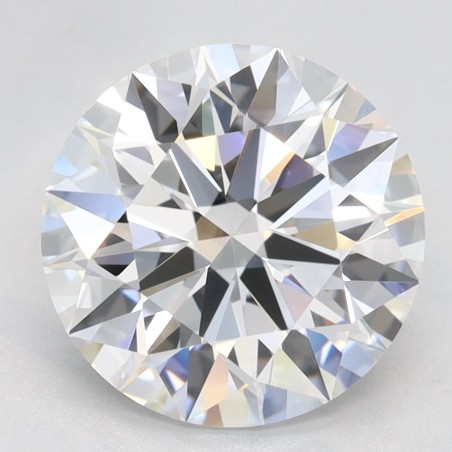 Diament laboratoryjny bezbarwny szlif okrągły, 2.76ct, VVS1, D, GIA 6491682701