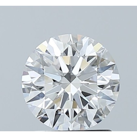 Diament laboratoryjny bezbarwny szlif okrągły, 1.27ct, IF, D, IGI LG752501294