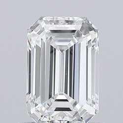 Diament laboratoryjny bezbarwny szlif szmaragdowy, 0.98ct, VVS2, D, IGI LG745520963