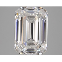 Diament laboratoryjny bezbarwny szlif szmaragdowy, 2.74ct, VVS2, F, IGI LG747513684