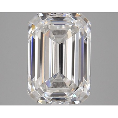 Diament laboratoryjny bezbarwny szlif szmaragdowy, 2.74ct, VVS2, F, IGI LG747513684