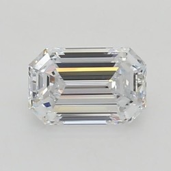 Diament laboratoryjny bezbarwny szlif szmaragdowy, 1.12ct, VVS1, E, GIA 6475572232
