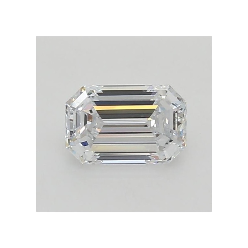 Diament laboratoryjny bezbarwny szlif szmaragdowy, 1.12ct, VVS1, E, GIA 6475572232