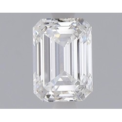 Diament laboratoryjny bezbarwny szlif szmaragdowy, 1.55ct, VVS2, F, IGI LG680513761