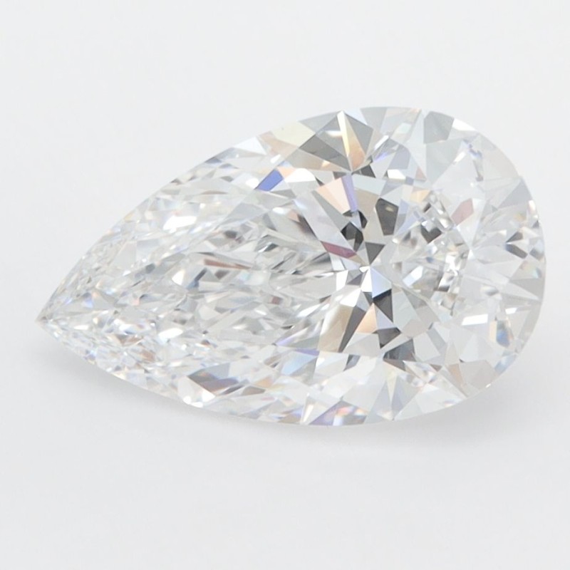 Diament laboratoryjny bezbarwny szlif gruszkowy, 2.06ct, VVS1, D, IGI LG660415235