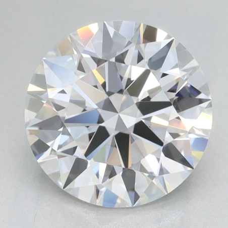Diament laboratoryjny bezbarwny szlif okrągły, 2.06ct, IF, D, IGI LG677520554